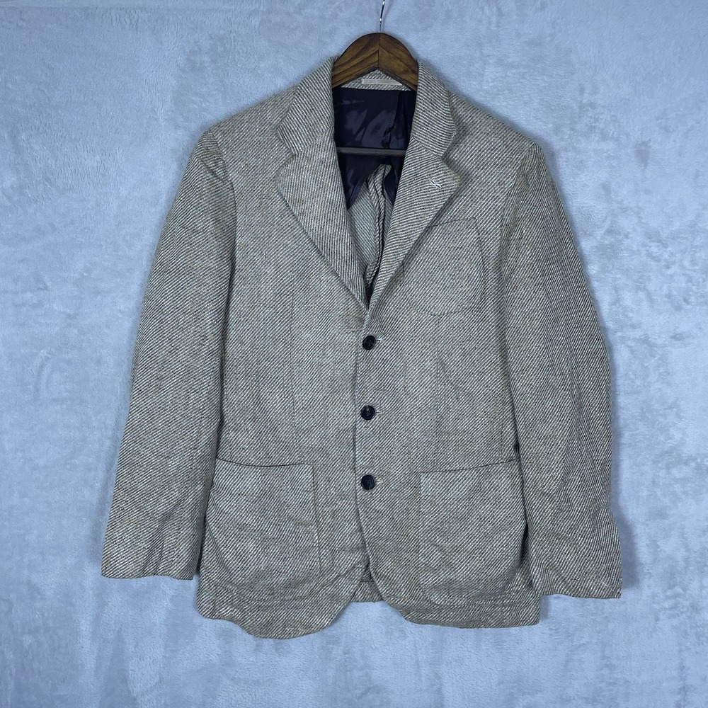 Spier & Mackay Blazer Jacket Men 38 Sport Coat Unlined Lanificio Wool Sartorial